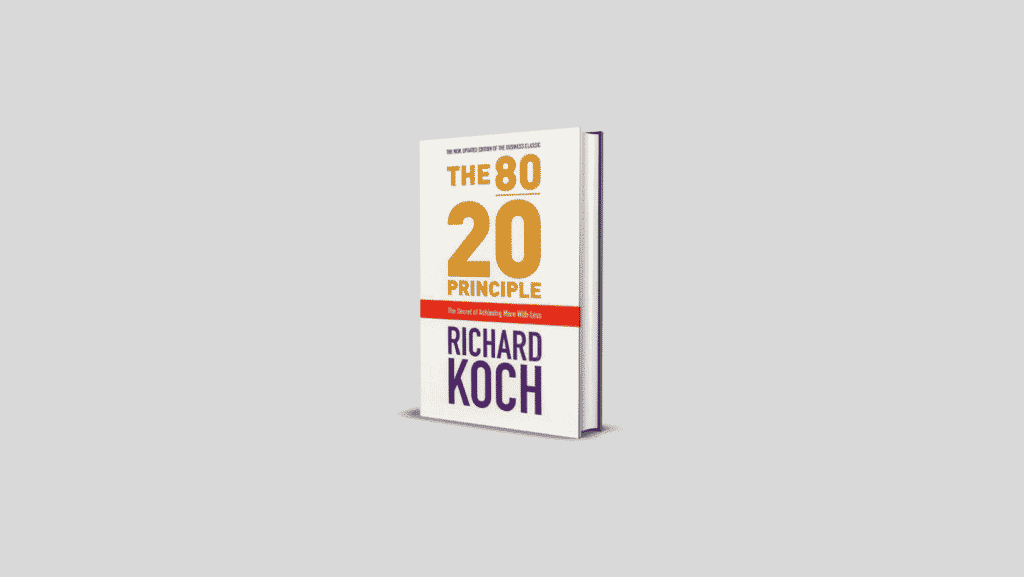 80 20 Principle Book Cover 3D