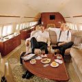Warren Buffett and Bill Gates on private jet